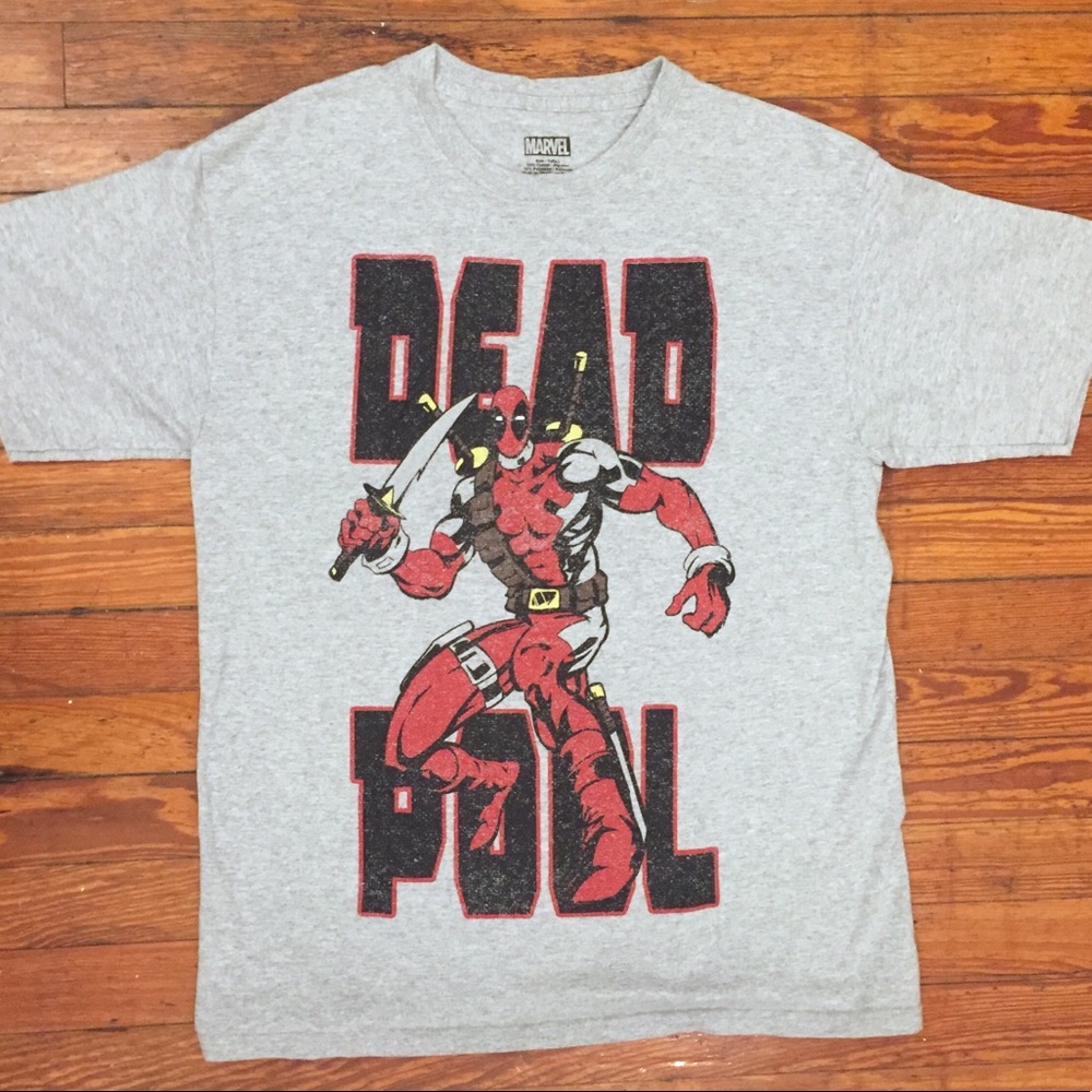 Marvel Deadpool heather grey t-shirt